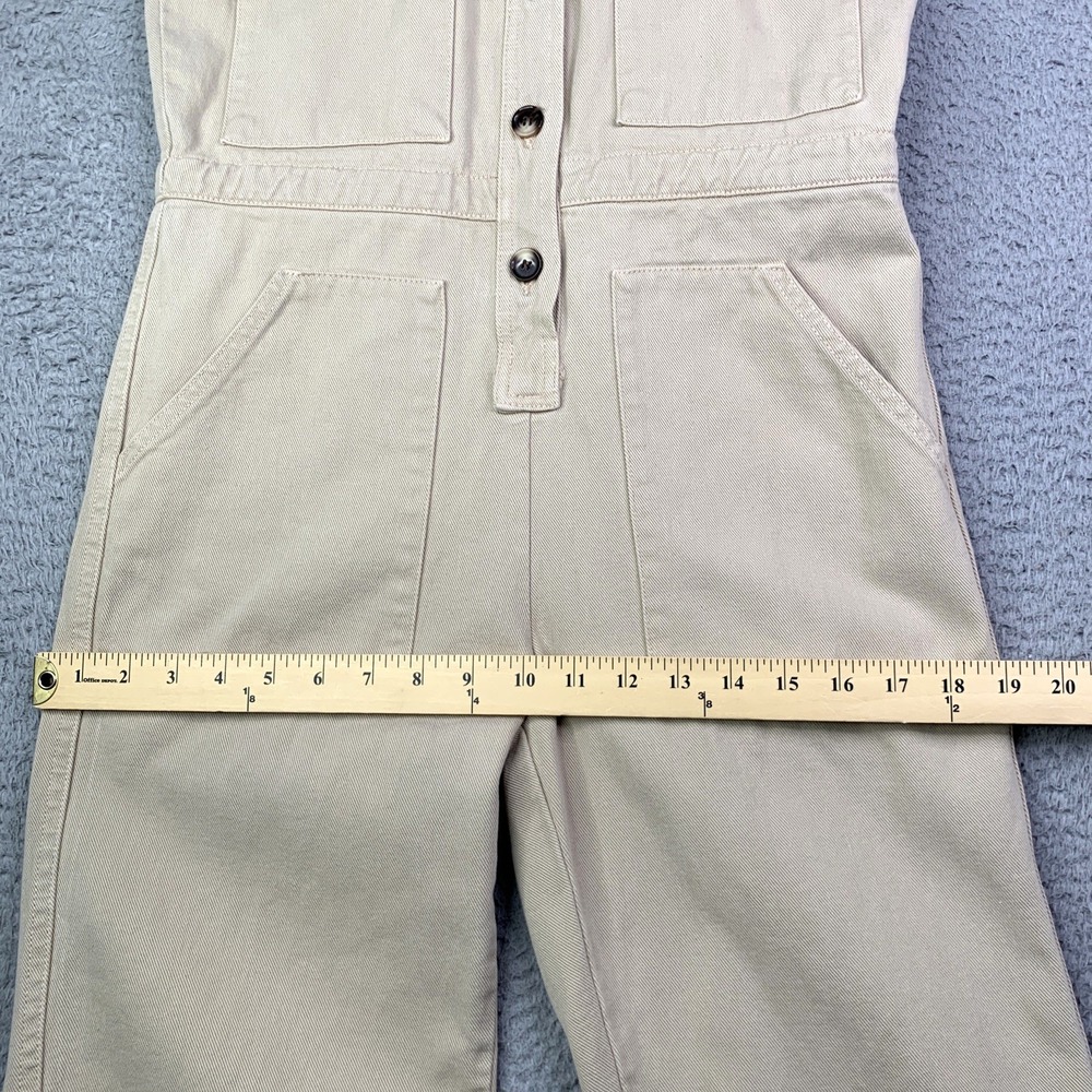 Anthropologie Rita Row Halla Jumpsuit Womens Size XSmall Denim Crop 100% Cotton - Picture 7 of 13